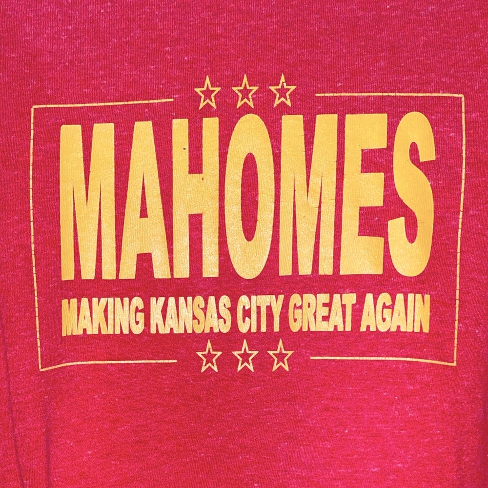 Custom made Mahomes Kansas City Chiefs Long Sleeve Shirt, Men's Medium
